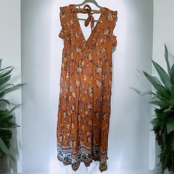 NWT MSRP $140 RAGA Morning Glories Maxi Dress - Size Large - Picture 7 of 14